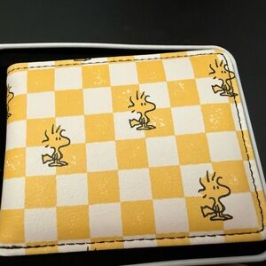 Peanuts Yellow & White Checkered Woodstock Wallet